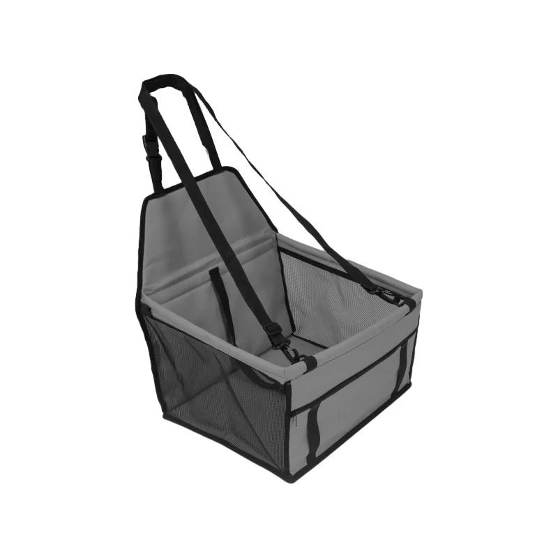 Foldable Pet Car Seat Hammock with Safety Harness for Dogs and Cats by PetZync