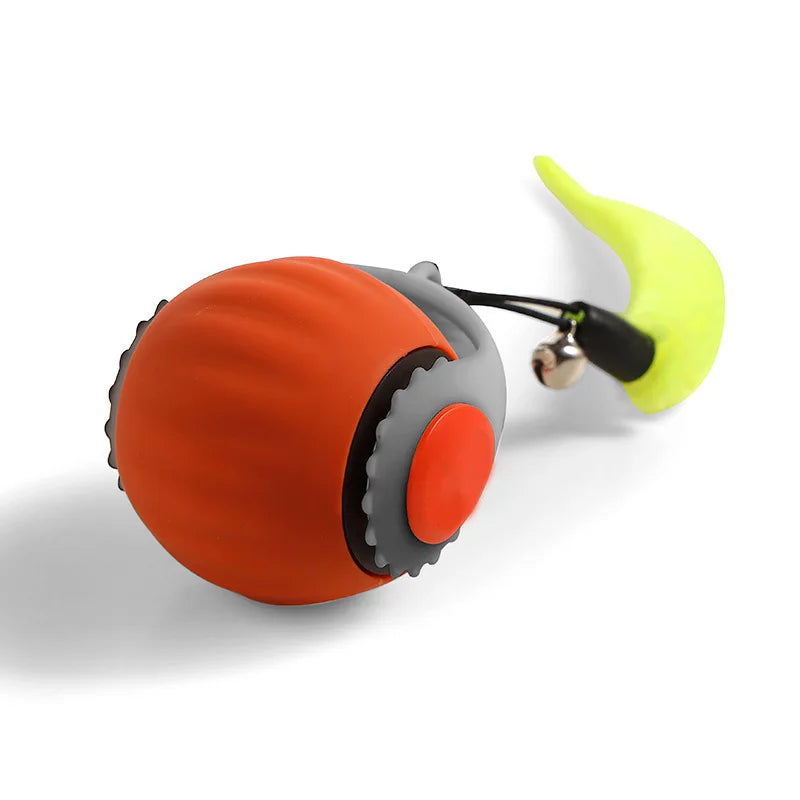 Rechargeable Interactive Rolling Cat Toy Ball with Teaser Tail by PetZync