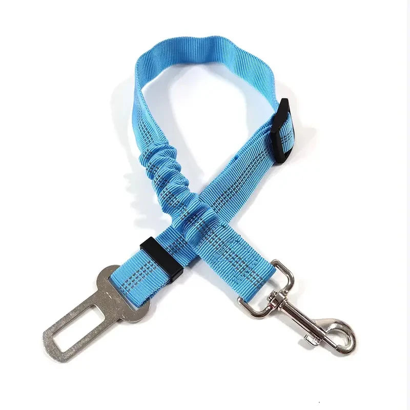 Reflective Adjustable Dog Car Seat Belt with Bungee Safety Leash by PetZync
