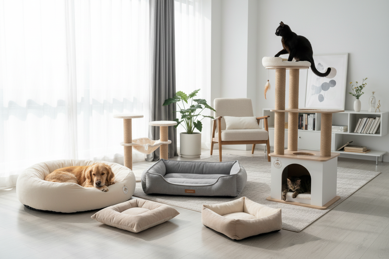 Pet Beds and Cat Trees