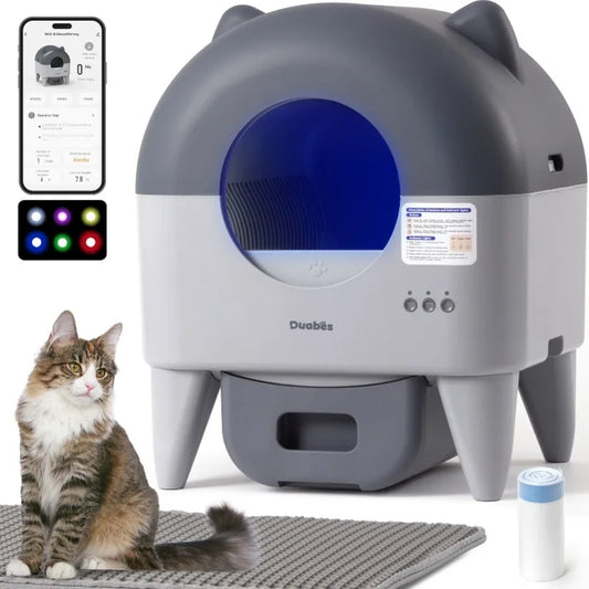 Extra Large Automatic Cat Litter Box with App Control and Odor Management by PetZync