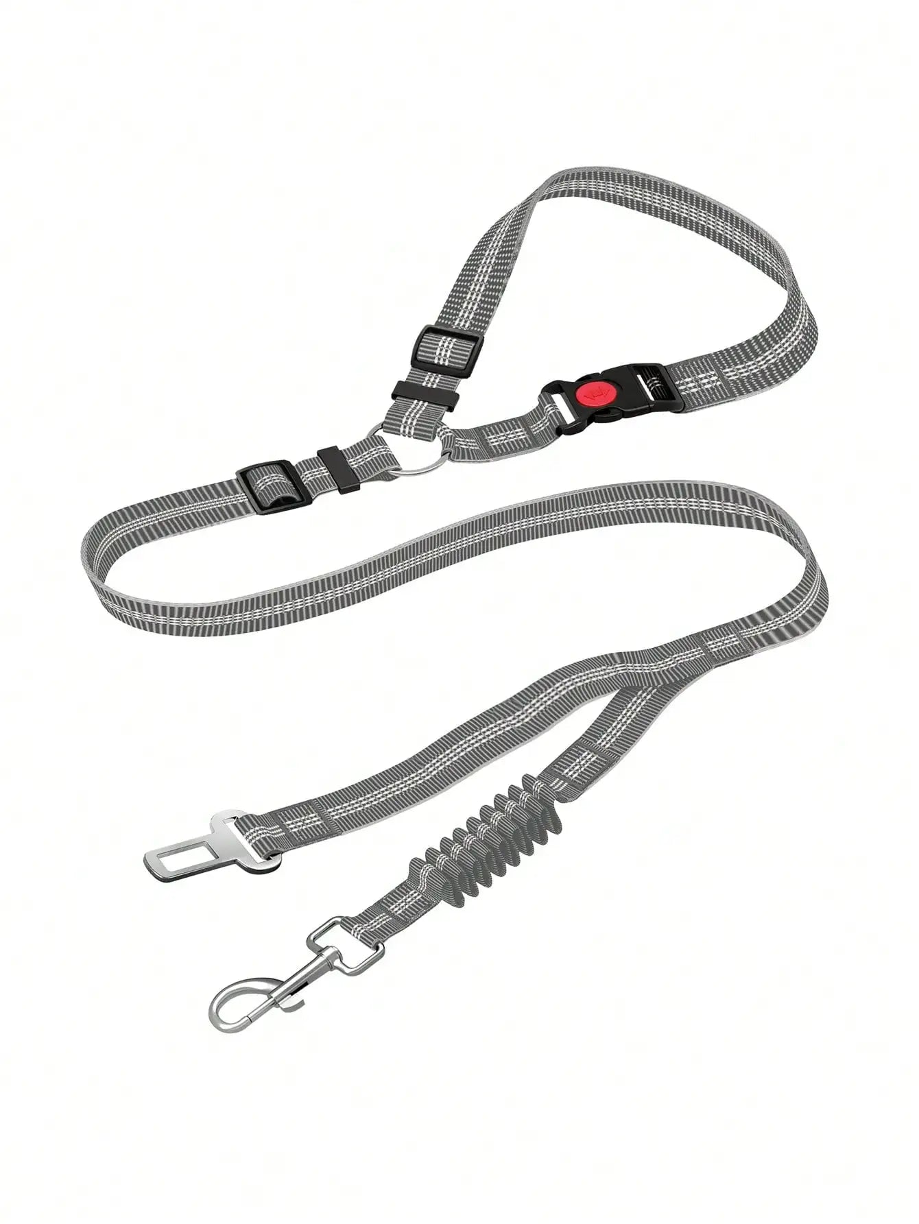 2-in-1 Adjustable Dog Car Seat Belt with Headrest Restraint by PetZync