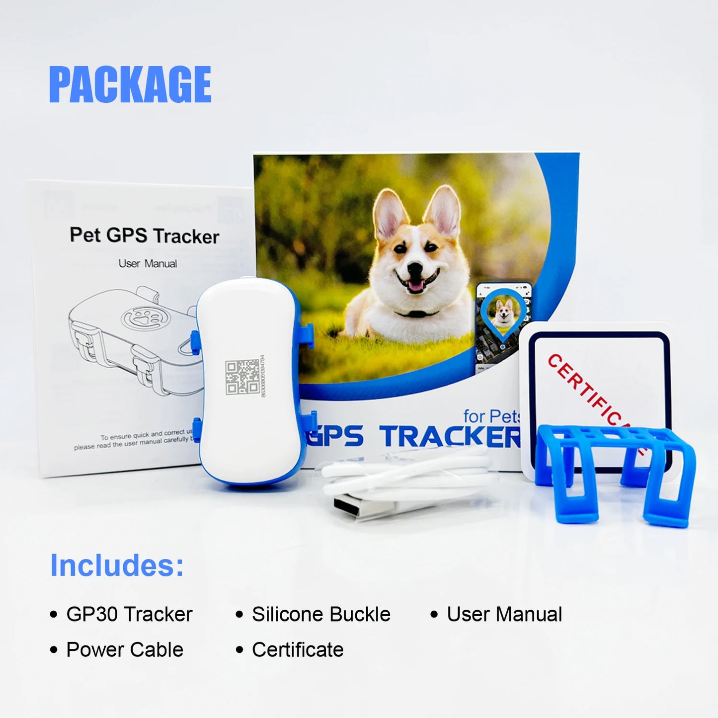 GPS Pet Tracker with Real-Time Location, Geofencing, and 1-Year Service Included by PetZync