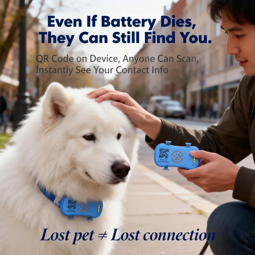GPS Pet Tracker with Built-In SIM, Real-Time Tracking, and Geofencing by PetZync