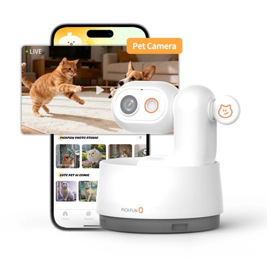 AI Pet Monitoring Camera with 2-Way Audio and Night Vision by PetZync