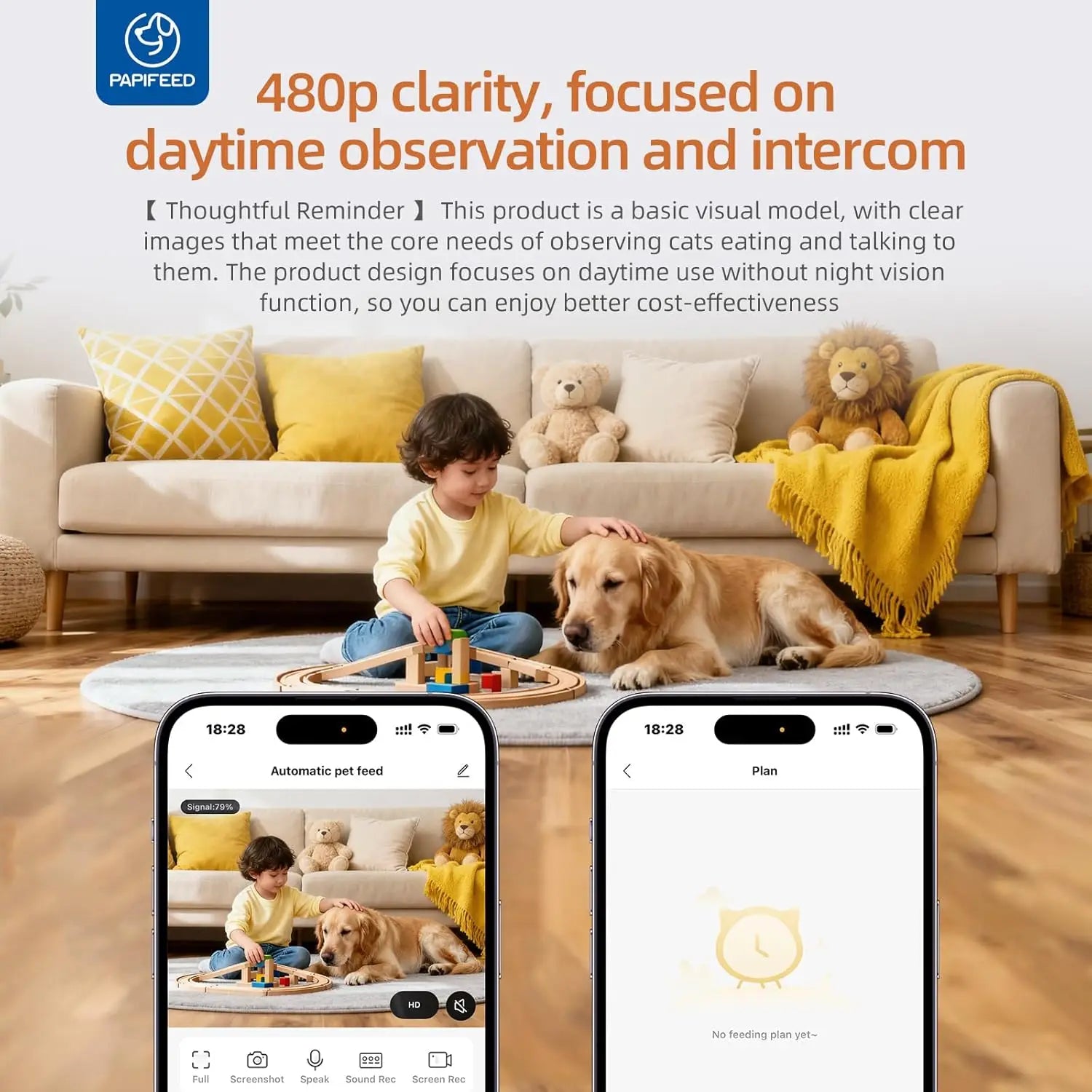 Smart WiFi Pet Feeder with Camera, Water Fountain, and App Control by PetZync