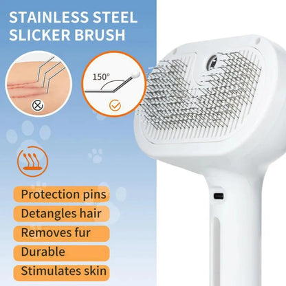 Pet Spray Massage Grooming Comb for Dogs and Cats by PetZync
