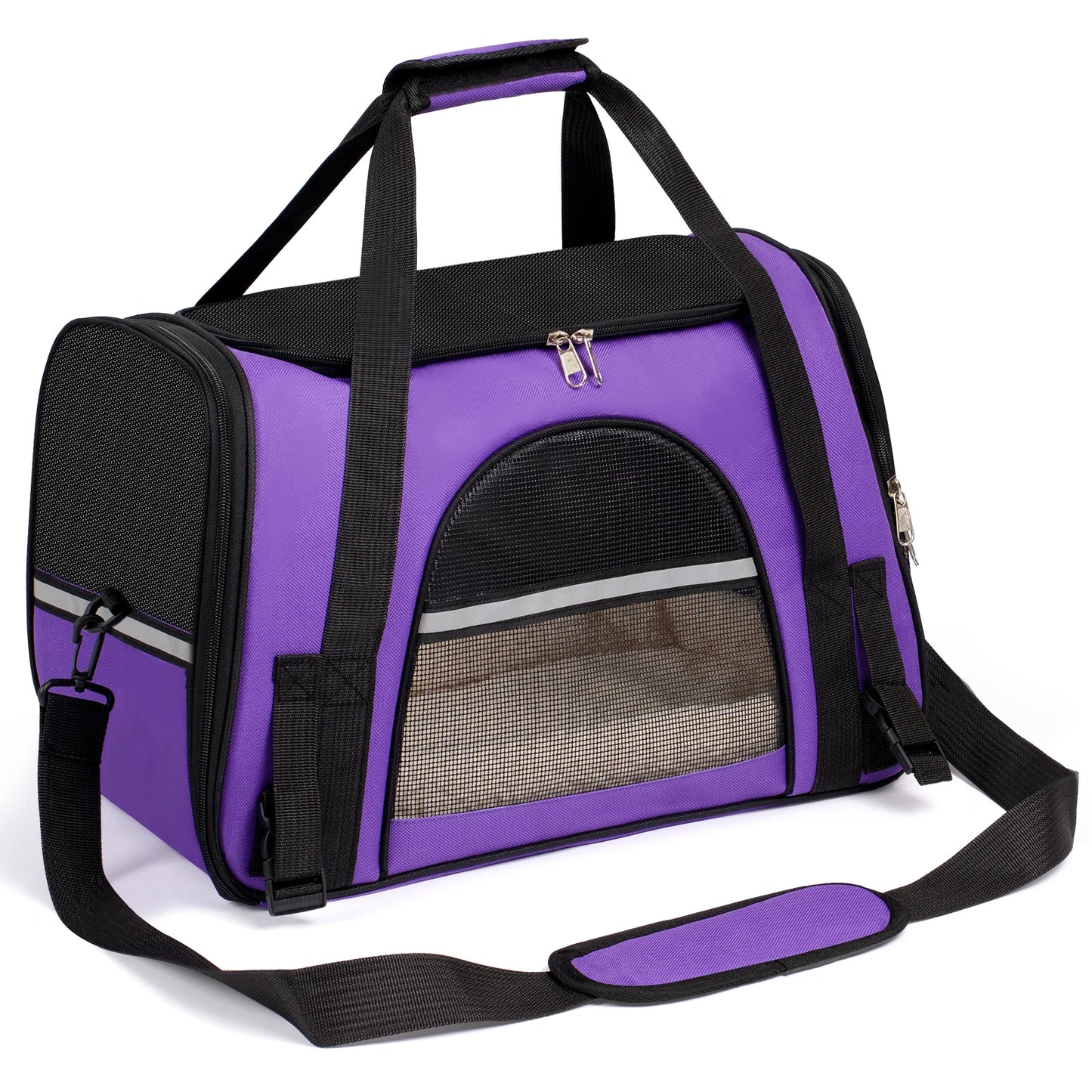 Soft-Sided Foldable Pet Carrier for Cats and Small Dogs up to 20 lbs by PetZync