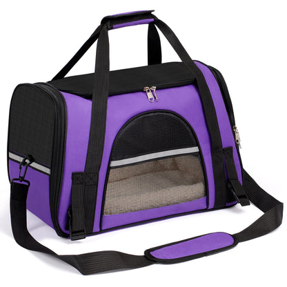 Soft-Sided Foldable Pet Carrier for Cats and Small Dogs up to 20 lbs by PetZync
