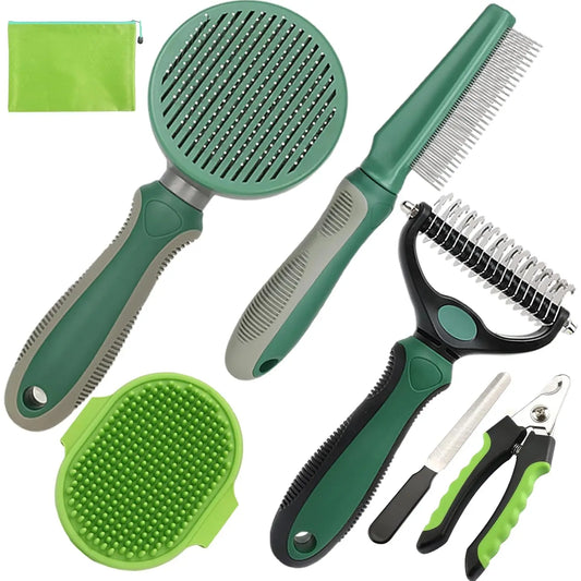 7-Piece Pet Grooming Kit for Dogs and Cats by PetZync