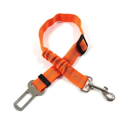 Reflective Adjustable Dog Car Seat Belt with Bungee Safety Leash by PetZync