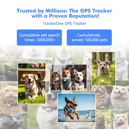 GPS Pet Tracker with Real-Time Location, Geofencing, and 1-Year Service Included by PetZync
