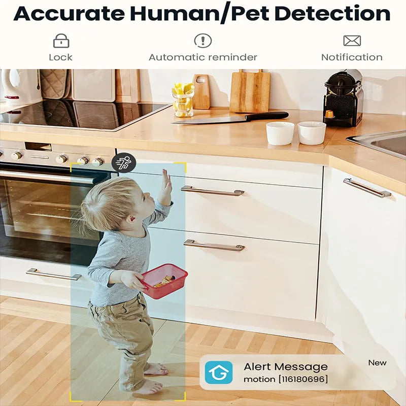 5MP Dual-Band WiFi Pet Monitoring Camera with 360° Pan, Night Vision, and 2-Way Audio by PetZync