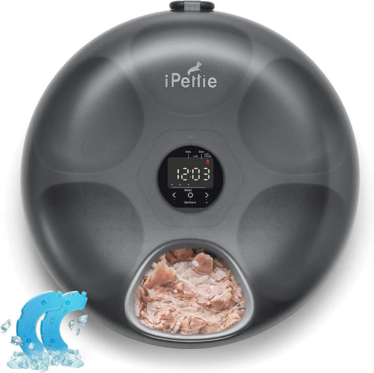 Cordless Automatic Wet & Dry Pet Feeder with Ice Packs and Programmable Timer by PetZync