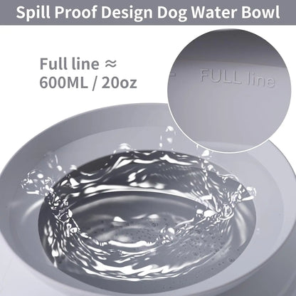 Collapsible No-Spill Pet Travel Water Bowl for Cars by PetZync