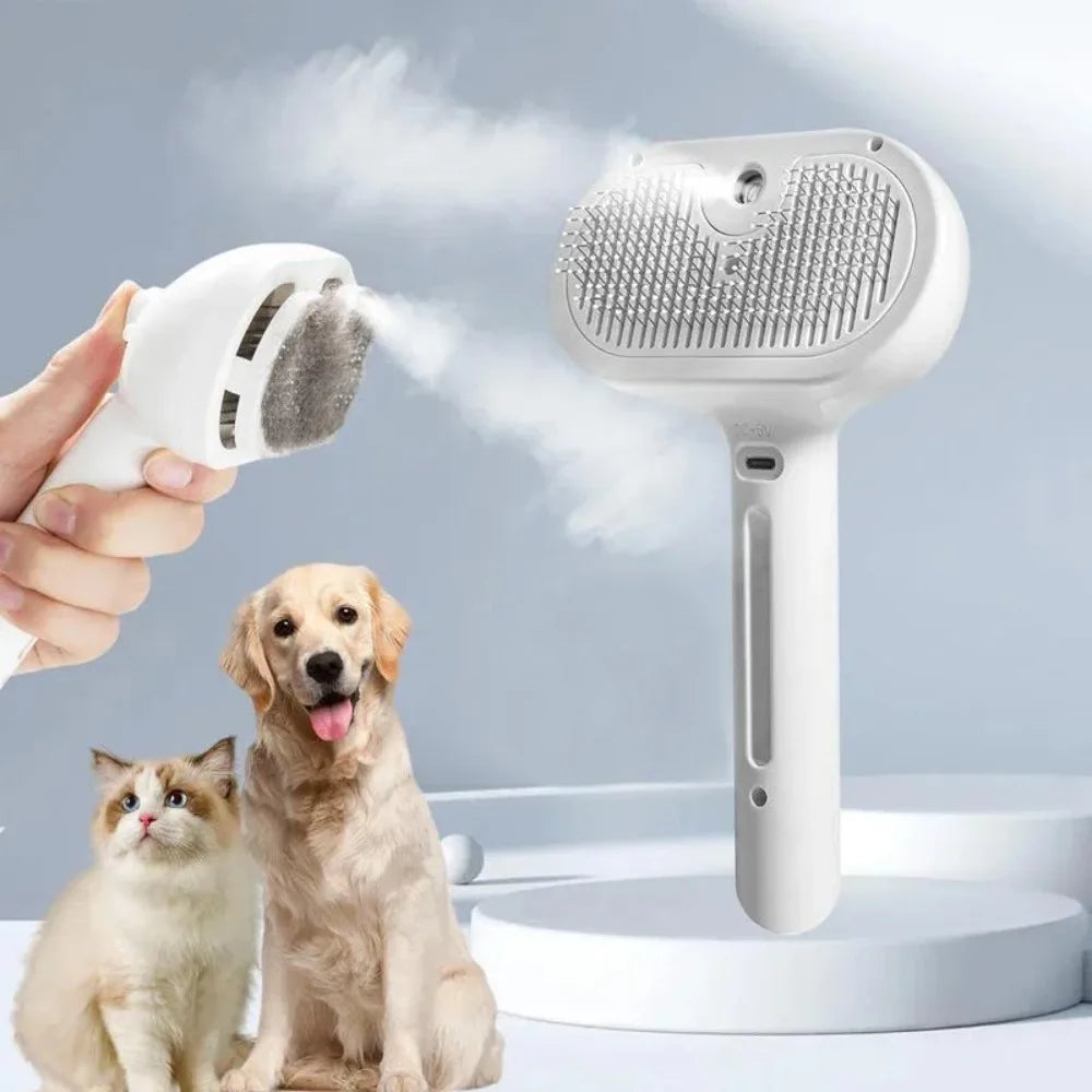 Pet Spray Massage Grooming Comb for Dogs and Cats by PetZync