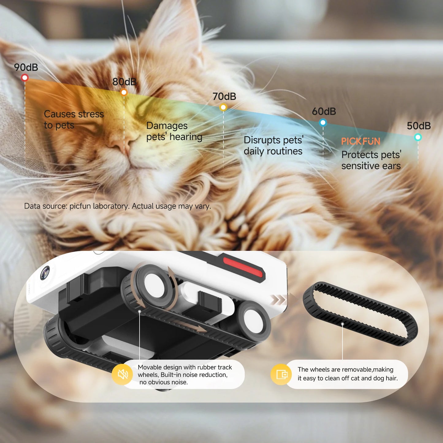 2K Smart Pet Camera Rover with Auto Tracking & Two-Way Talk