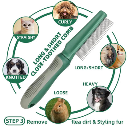 7-Piece Pet Grooming Kit for Dogs and Cats by PetZync
