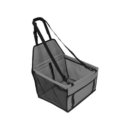 Foldable Pet Car Seat Hammock with Safety Harness for Dogs and Cats by PetZync