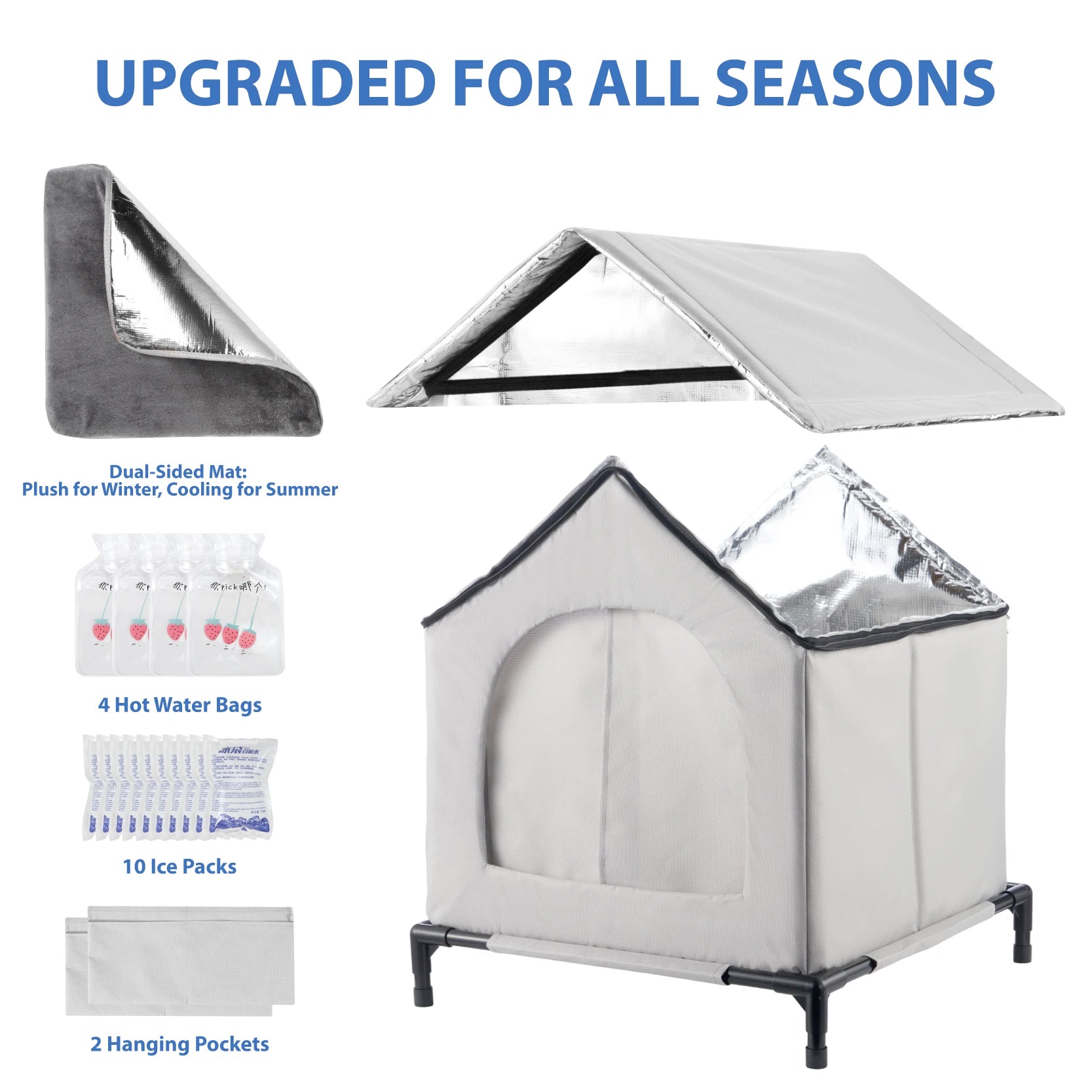 All-Season Outdoor Cat Shelter Tent by PetZync