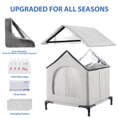 All-Season Outdoor Cat Shelter Tent by PetZync