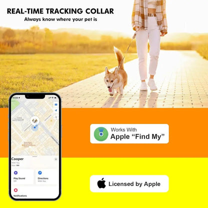 iOS Dog Tracking Collar with Apple Find My Support, No Monthly Fee by PetZync