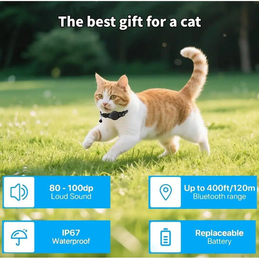 Android Cat Tracker Tag with Google Find My Support, No Monthly Fee by PetZync