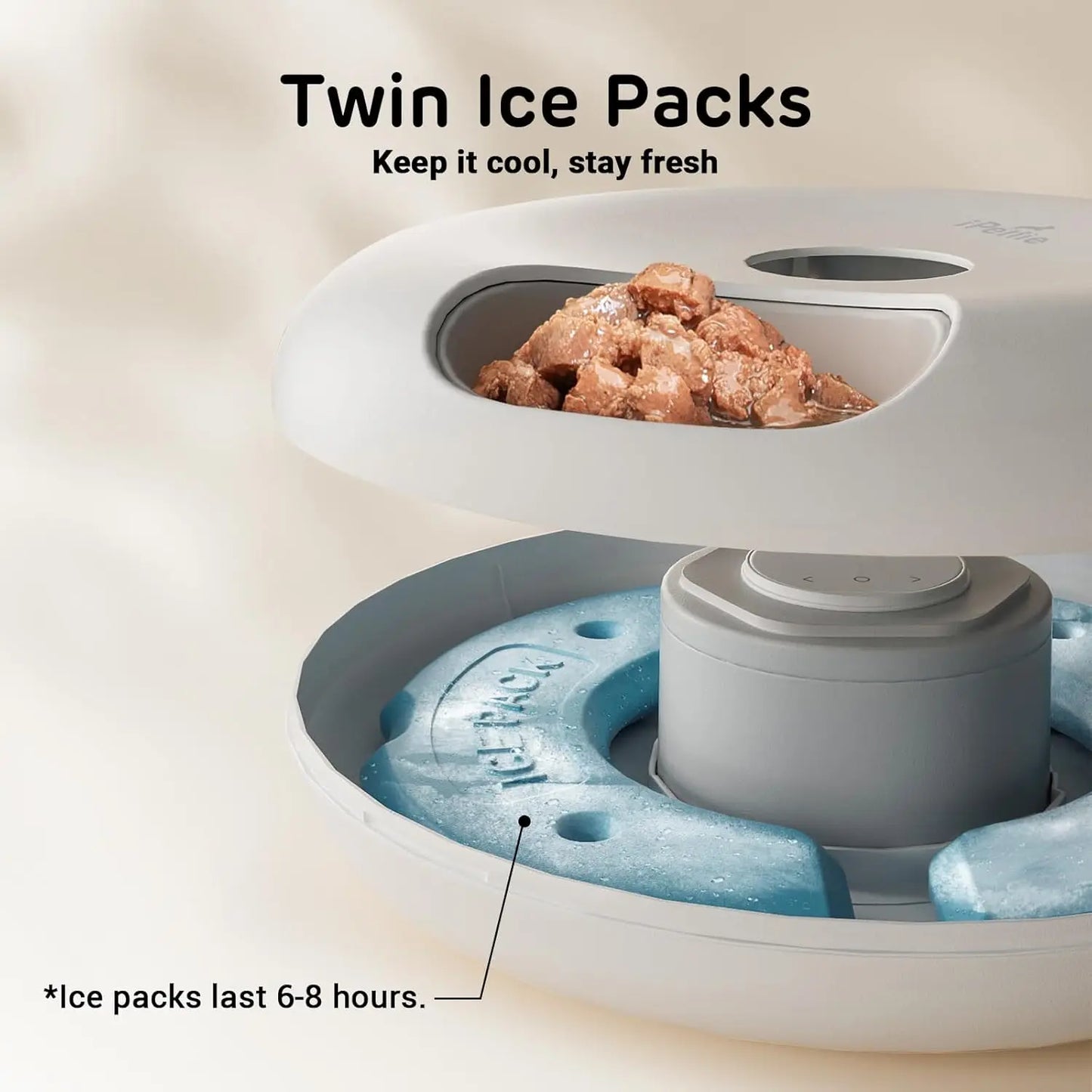 Smart WiFi Wet & Dry Pet Feeder with App Control and Ice Packs by PetZync