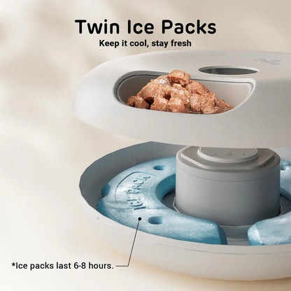 Smart WiFi Wet & Dry Pet Feeder with App Control and Ice Packs by PetZync