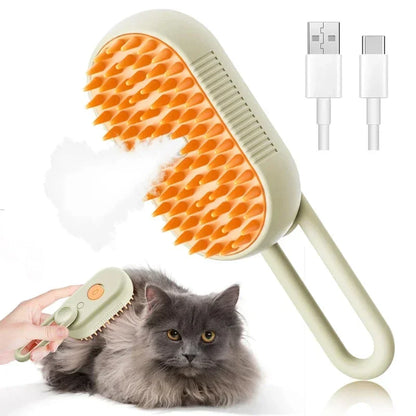 3-in-1 Pet Spray Grooming Brush for Dogs and Cats by PetZync