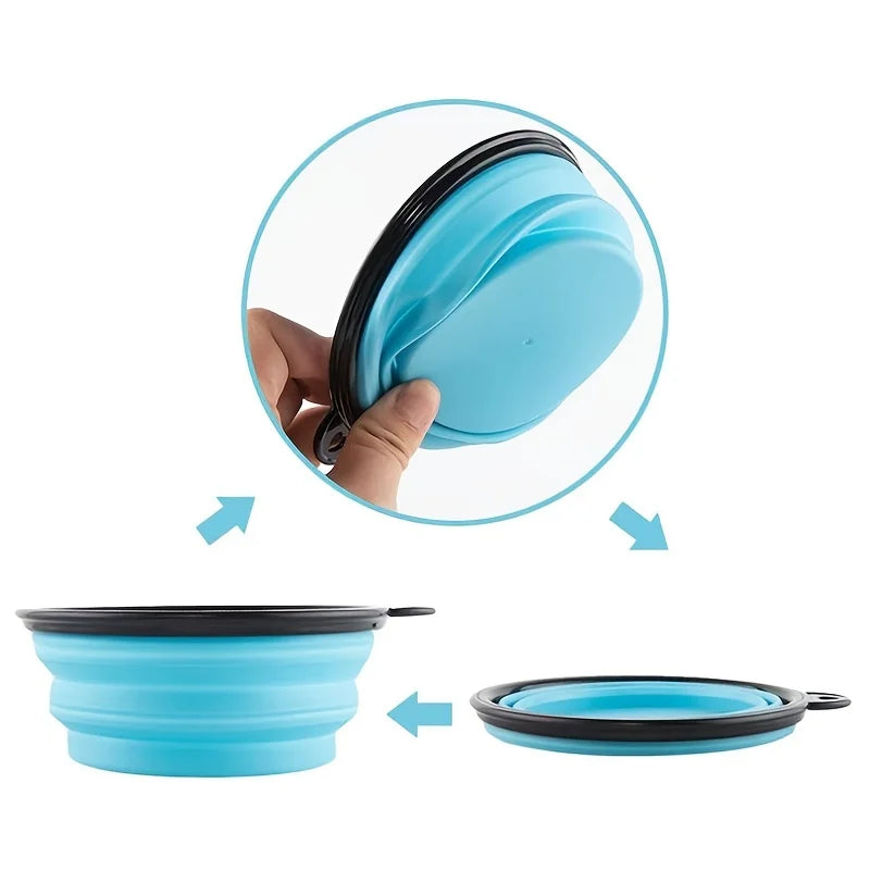 Collapsible Portable Pet Food and Water Bowl by PetZync