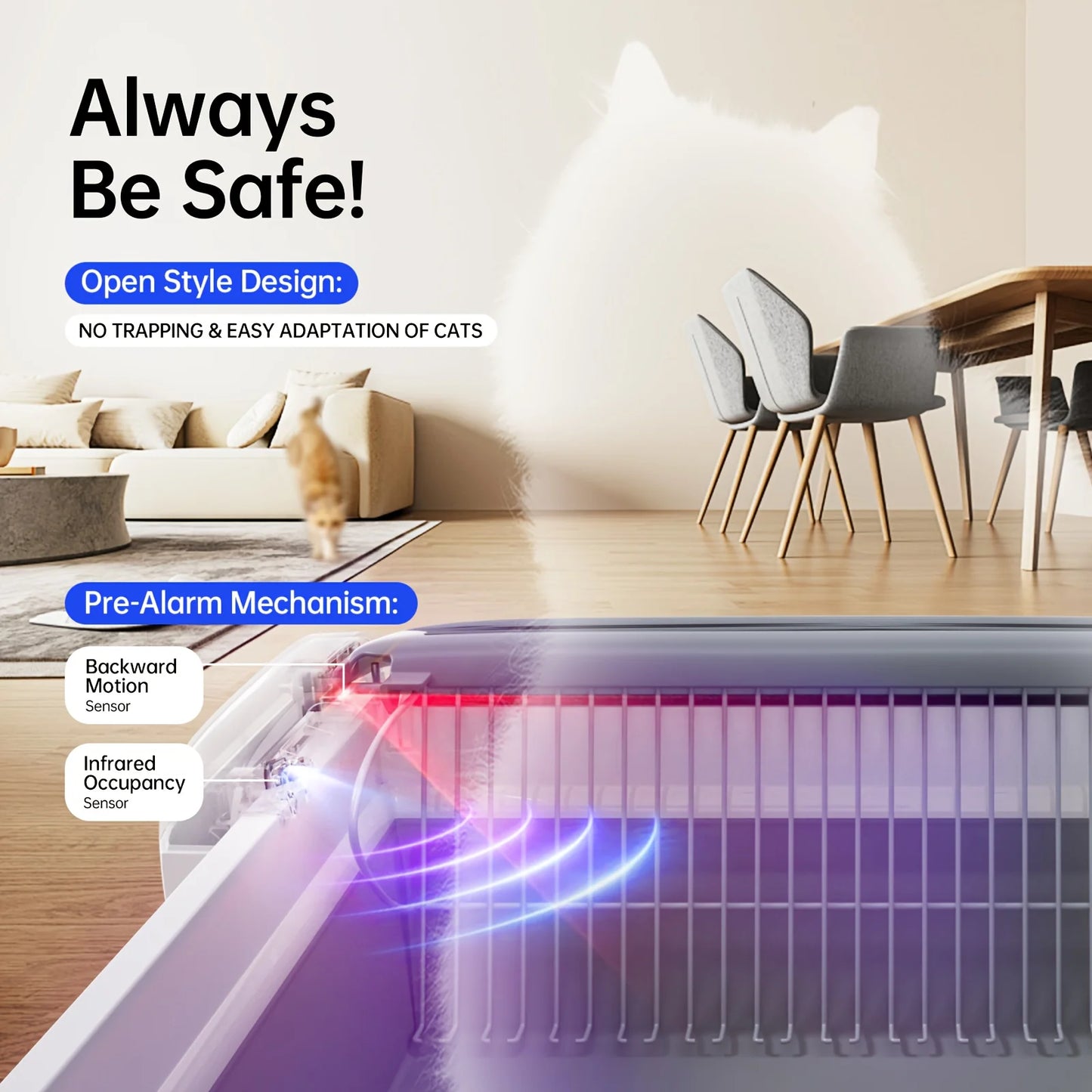 Self-Cleaning Automatic Cat Litter Box with App Control by PetZync