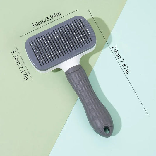 Self-Cleaning Slicker Grooming Brush for Dogs and Cats by PetZync