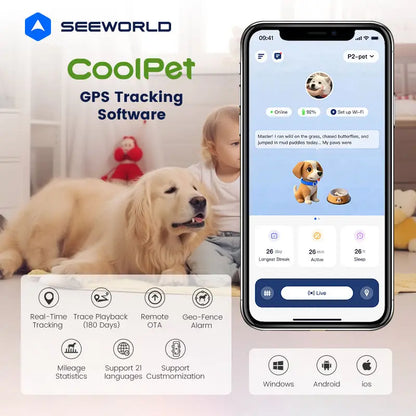 Mini GPS Pet Tracker with Geofencing and Activity Monitoring by PetZync