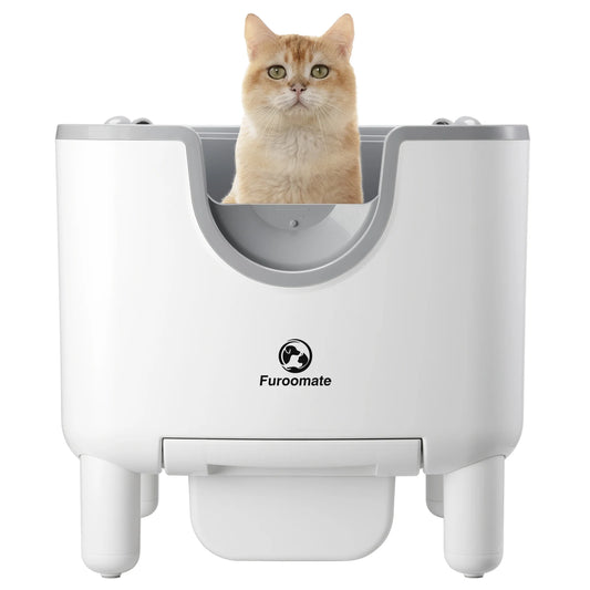 Open-Top Self-Cleaning Automatic Cat Litter Box with Odor Control by PetZync