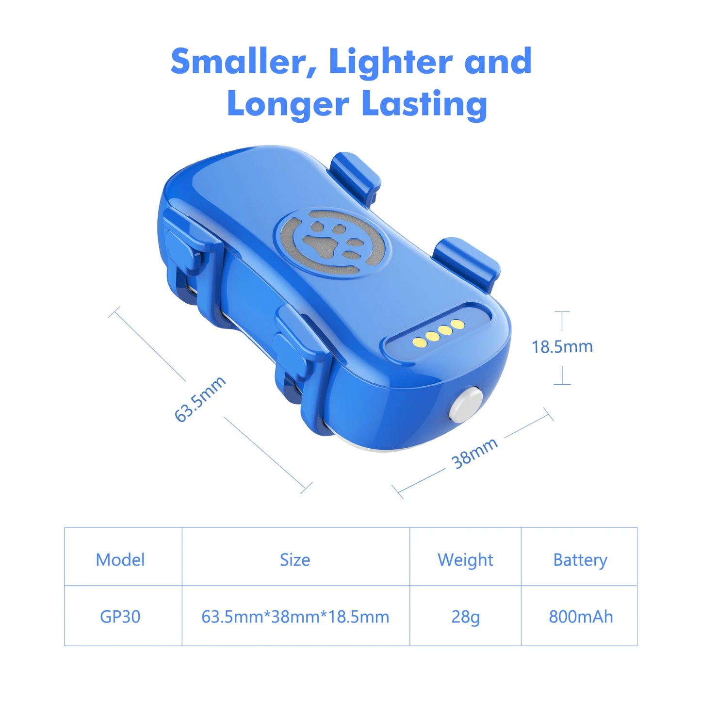 GPS Pet Tracker with Real-Time Location, Geofencing, and 1-Year Service Included by PetZync