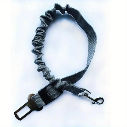 Reflective Adjustable Dog Car Seat Belt with Bungee Safety Leash by PetZync