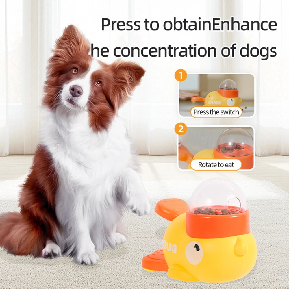 Duck-Shaped Interactive Dog Puzzle Feeder Toy by PetZync