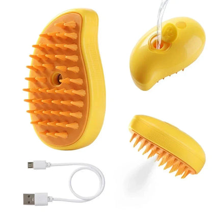 3-in-1 Pet Spray Grooming Brush for Dogs and Cats by PetZync