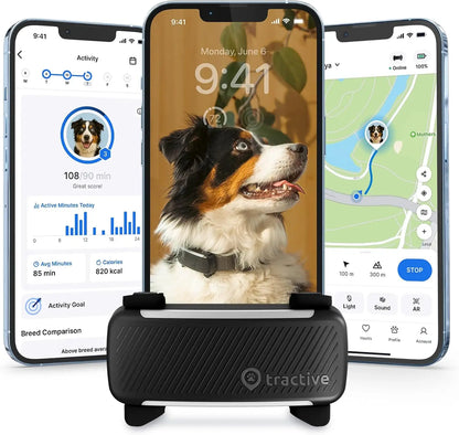 Smart GPS Dog Tracker with Live Tracking, Health Monitoring, and Virtual Fence by PetZync