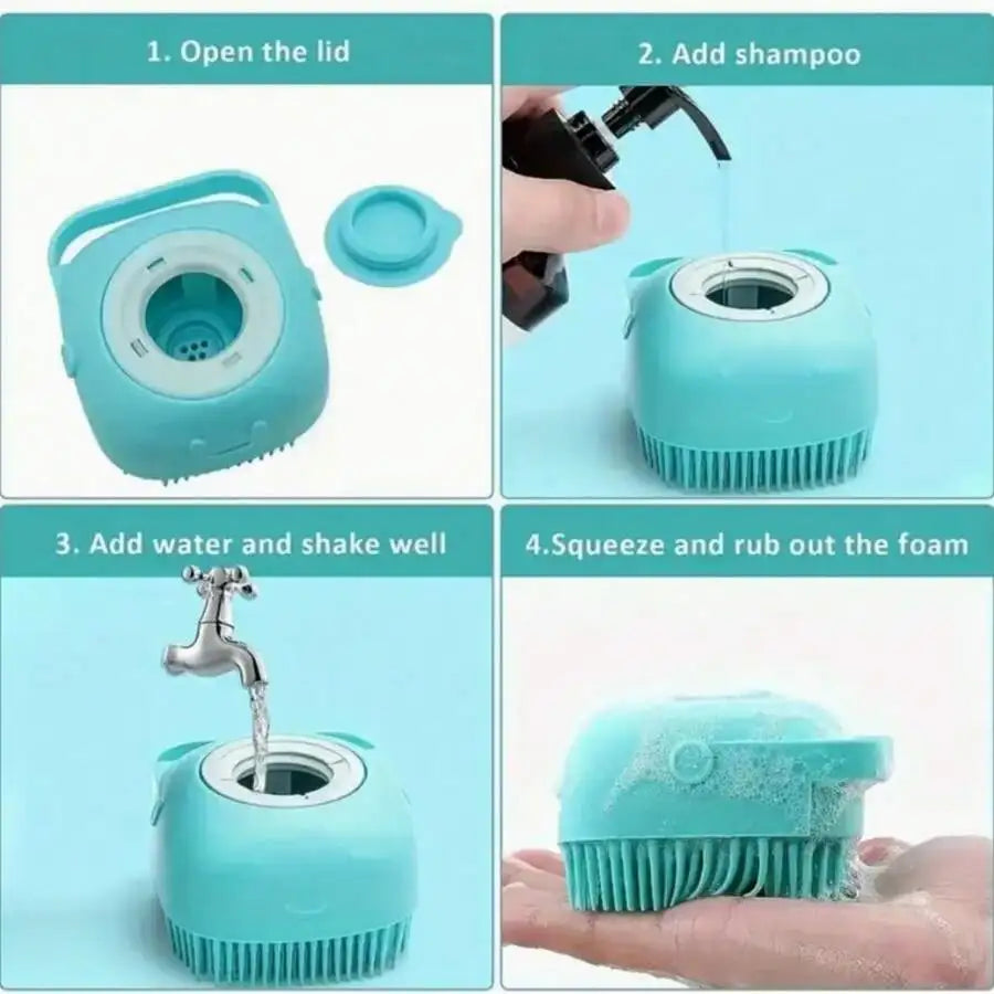 8-Piece Dog Grooming Kit with Nail Clippers, Flea Comb, Brush and Bath Tool by PetZync