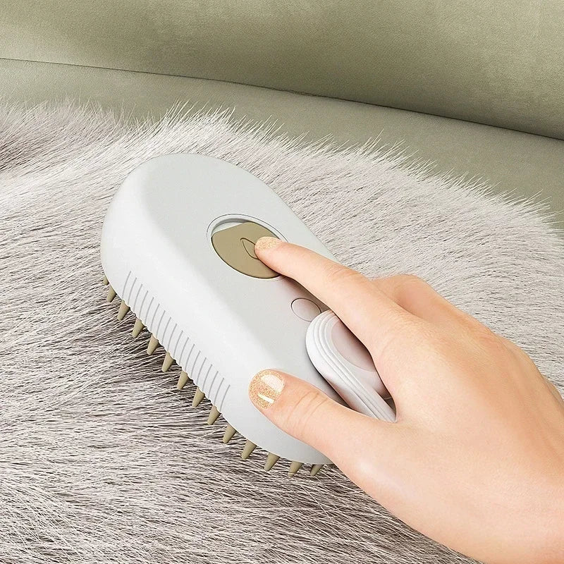 3-in-1 Pet Spray Grooming Brush for Dogs and Cats by PetZync