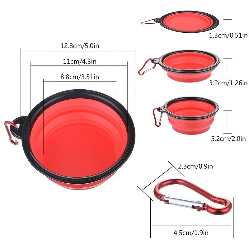 Collapsible Portable Pet Food and Water Bowl by PetZync