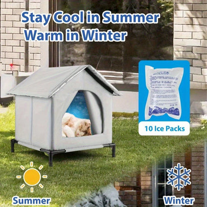 All-Season Outdoor Cat Shelter Tent by PetZync