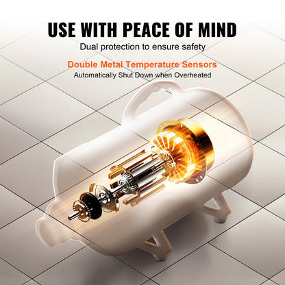 High-Velocity Pet Blow Dryer with Adjustable Speed, Temperature Control and 4 Nozzles by PetZync